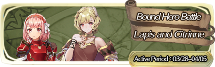 Bound Hero Battle: Lapis & Citrinne Banner