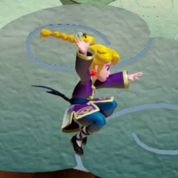 Princess Peach Showtime - Kung Fu Skater Controls Jump