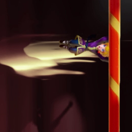 Princess Peach Showtime - Kung Fu Skater Controls Pole Attack