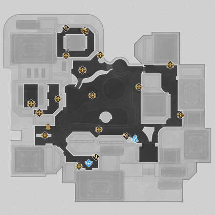 Honkai Star Rail - Dewlight Pavilion City Sandpit Map