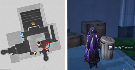 Honkai Star Rail - Clock Studios Theme Park - Lordly Trashcan Challenge Location 1