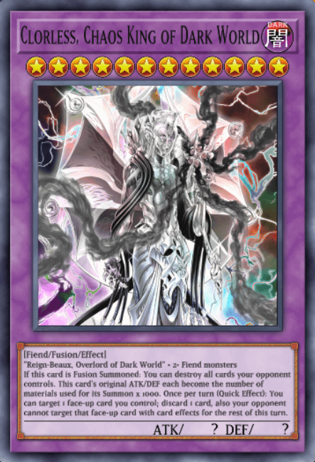 Clorless, Chaos King of Dark World