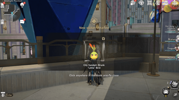 Honkai Star Rail - Drunk “Little Bird” Hidden Mission Guide - Drunk Little Bird Sticker and Achievement