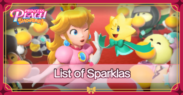 Princess Peach Showtime - List of Sparklas Banner.png