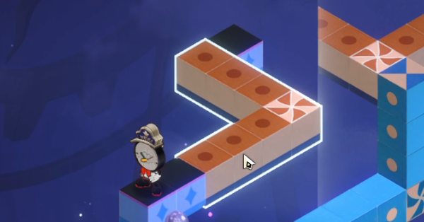 Star Rail - Dream Ticker Dewlight Pavilion 2 - Rotate Orange Block Once