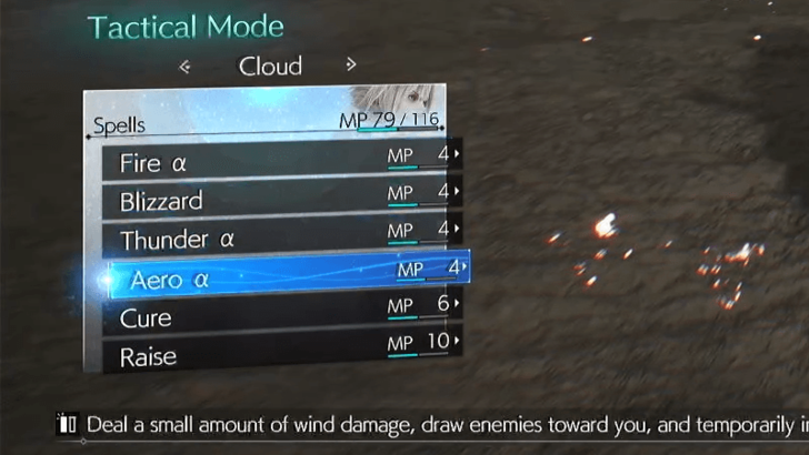 FF7 Rebirth - Aero Spell