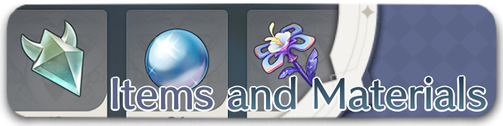 Genshin - Items and Materials
