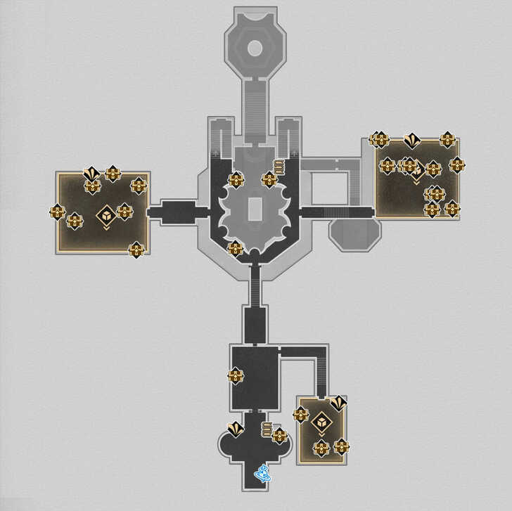 Honkai Star Rail - Dewlight Pavilion F2 Map