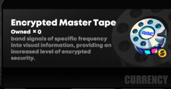 Encrypted Master Tape