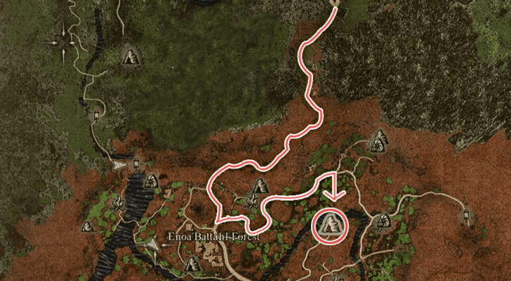 Dimdark Cave Location