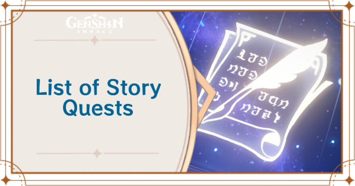Genshin Impact - Story Quests Banner