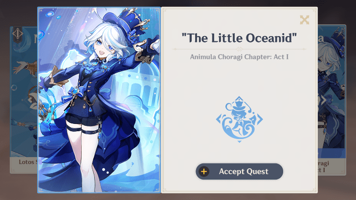 Genshin - Story Quest - Players Can Unlock and Choose To Accept