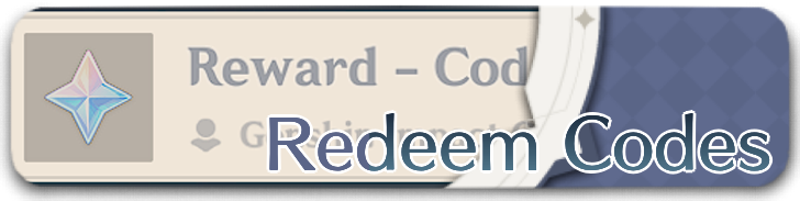 Genshin Impact - Redeem Codes Slim