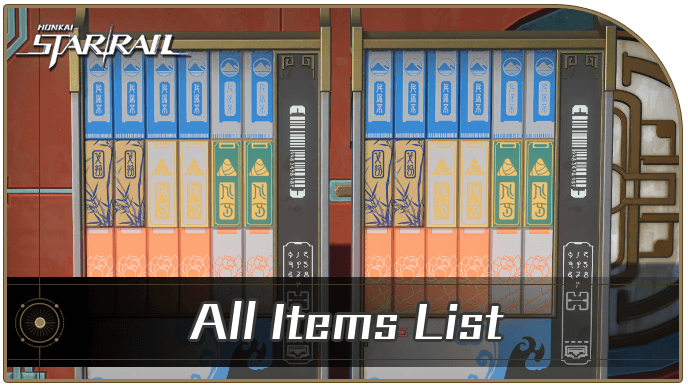 Honkai Star Rail - All Items List