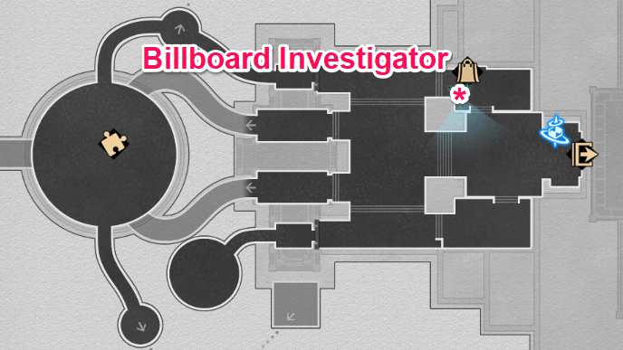 Honkai Star Rail - Billboard Investigator Location