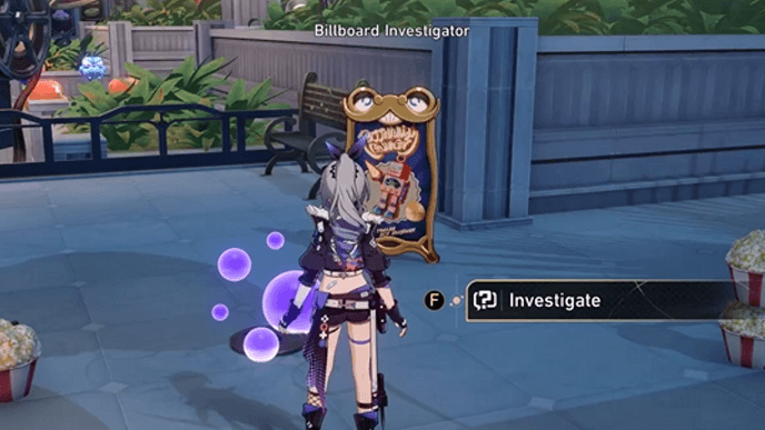 Honkai Star Rail - Billboard Investigator Overworld