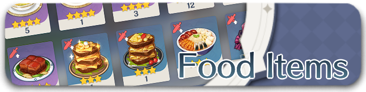 Genshin - Food and Recovery Items