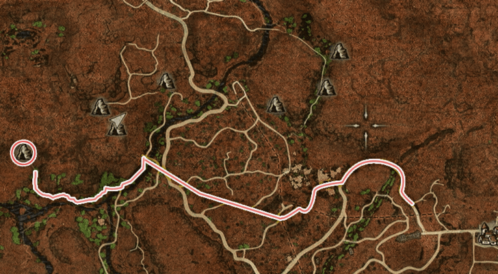 Tomb of Alguttos Location