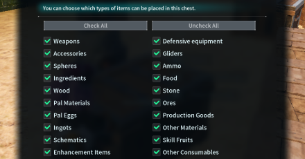 Palworld - Chest Items