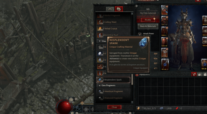 Salvage Mythic Unique How to Get