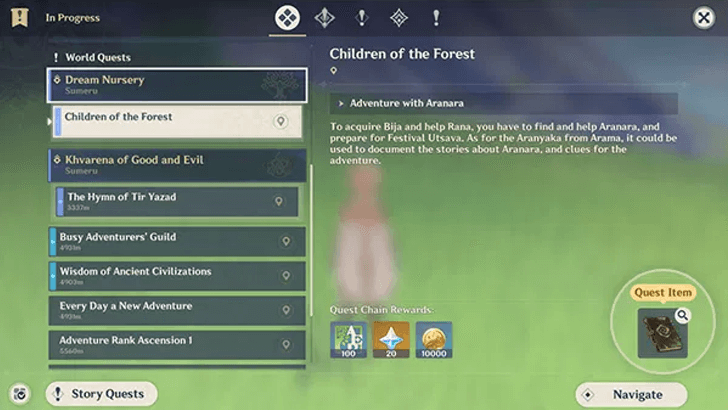 Genshin - Developers Discussion in 4.6 - Quest Menu Items