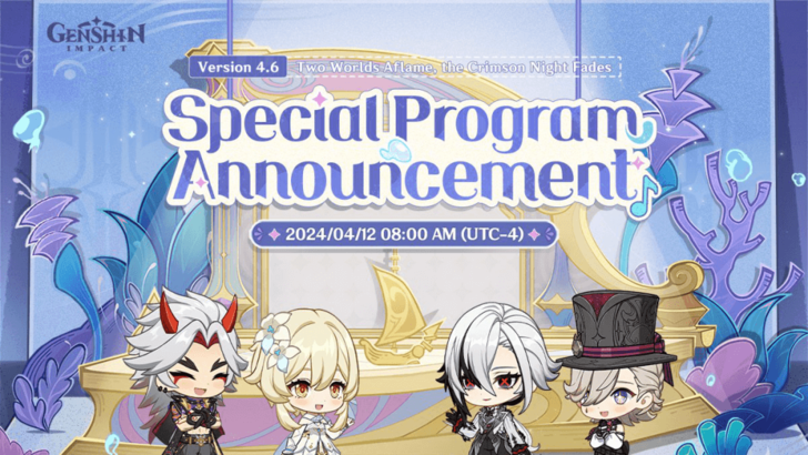 Genshin - Version 4.6 Special Program Announcement
