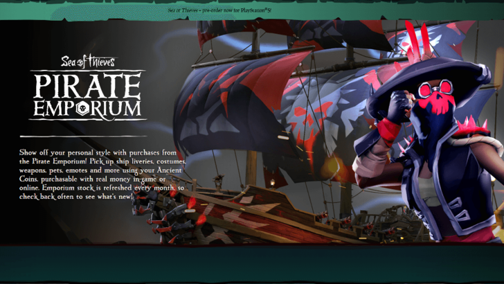 Sea of Thieves - Pirate Emporium Website