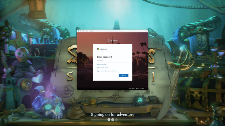 Sea of Thieves - Microsoft Account Required