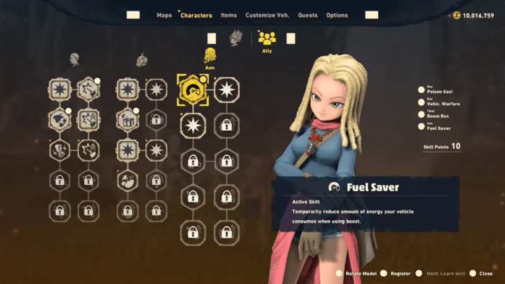 Sand Land - Ann Skill Tree