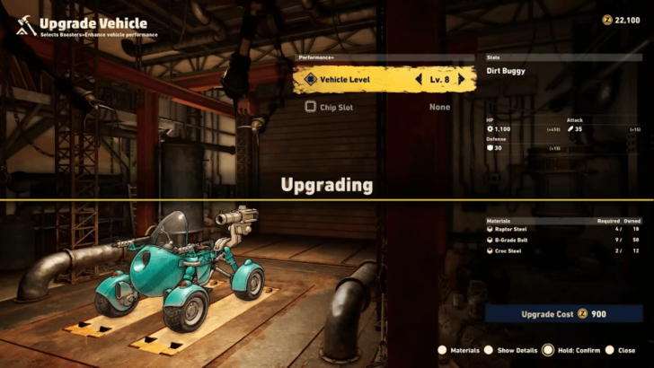 Sand Land - Upgrading Vehicles