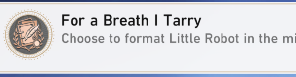 Honkai Star Rail - For A Breath I Tarry Easter Egg