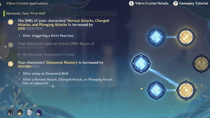 Genshin Impact - Vibro Crystal Application Harmonic Buffs