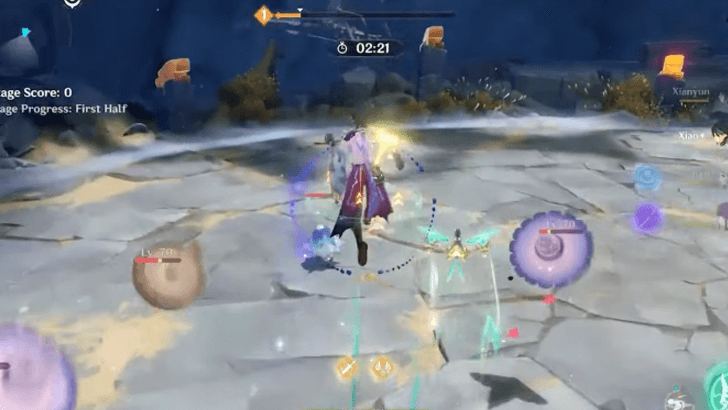 Genshin Impact - Vibro Crystal Application Combat