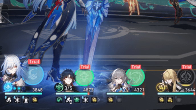 Star Rail - Tides of War Stage 2 - Consume HP to collect Grit Value