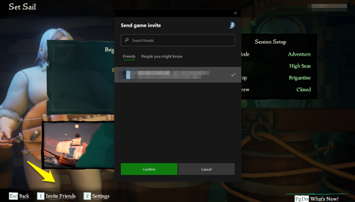 Sea of Thieves (SoT) - Invite Friends