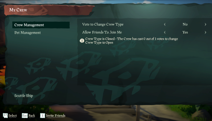 Sea of Thieves (SoT) - Invite Friends via My Crew