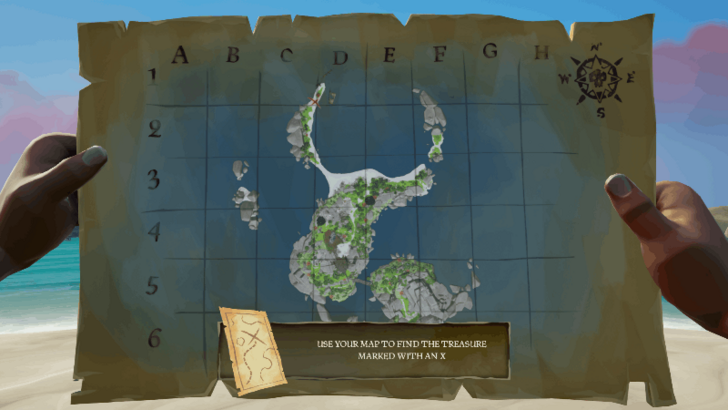 Sea of Thieves - Find the Treasure Chest Northwest of the Shore