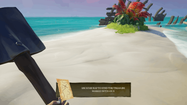 Sea of Thieves - Use the Shovel to Dig the Treasure Chest