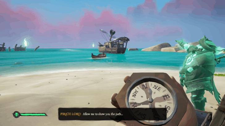 Sea of Thieves - Talk to the Pirate Lord to Set Sail