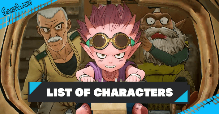 SAND LAND - Characters Front