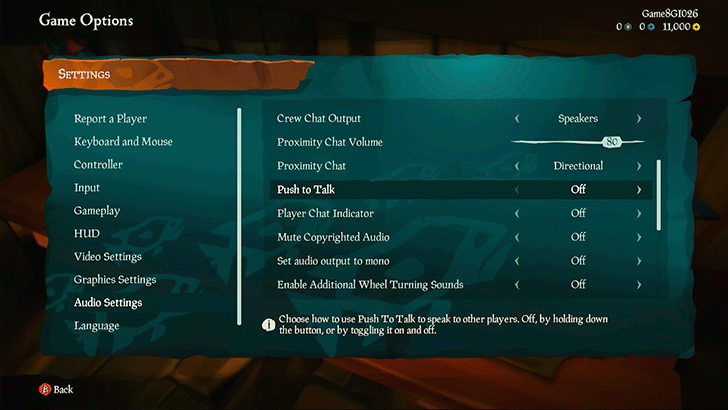 Sea of Thieves - Push to Talk Off