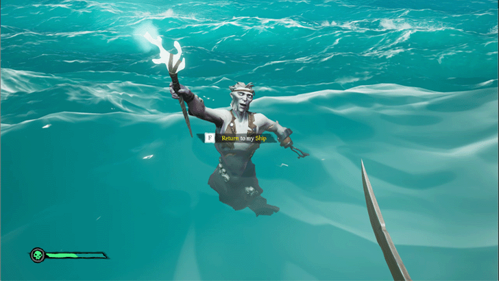 Sea of Thieves - Return to Ship by Interacting with a Mermaid