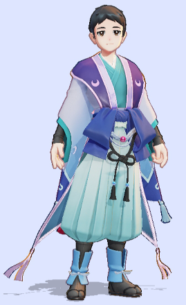 Graceful Set (Blue): Top and Bottom Preview