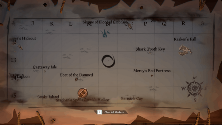 Sea of Thieves - Uncharted Island Map Location