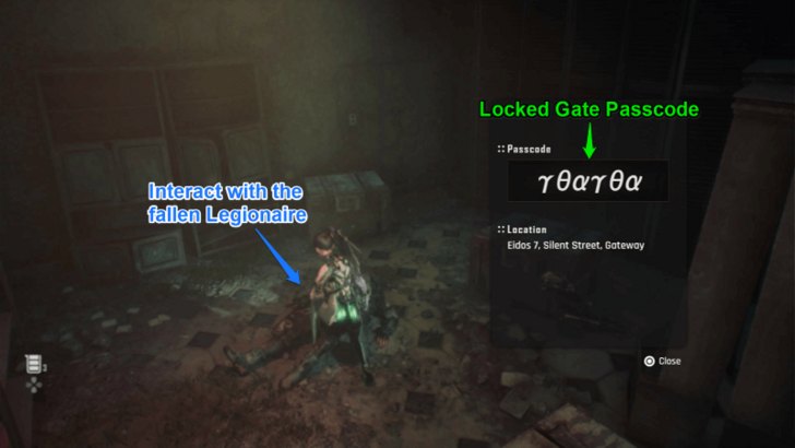 Stellar Blade - Silent Street Gate Passcode