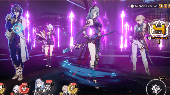 Honkai Star Rail - Tides of War Stage 6 - Buff and Spam Attacks in Grit Phase 4