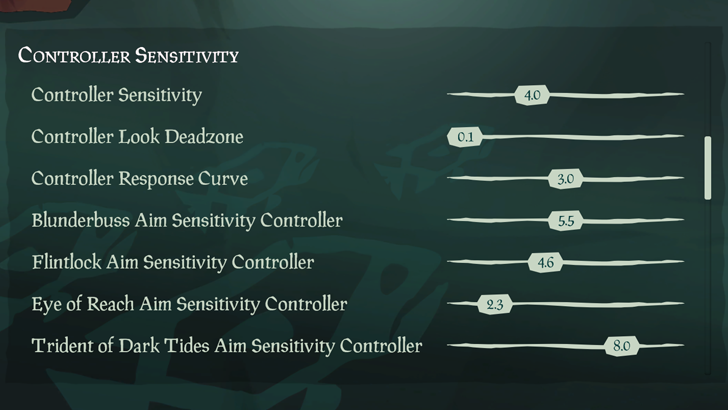 Sea of Thieves - Controller Sensitivity