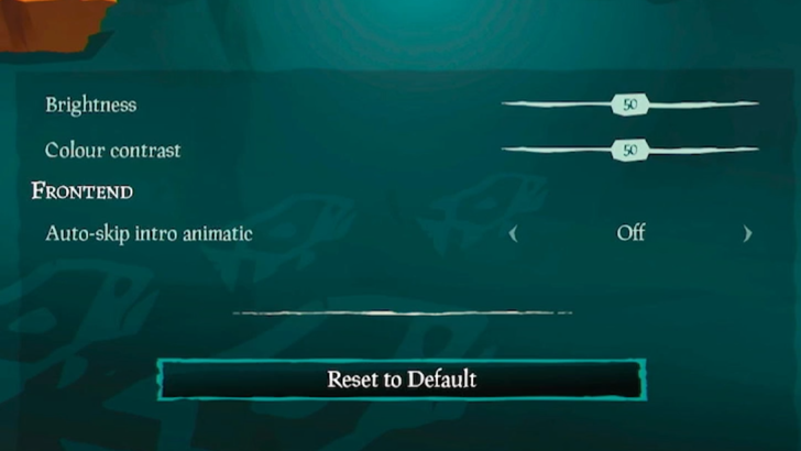 Sea of Thieves - Brightness and Colour Contrast Settings