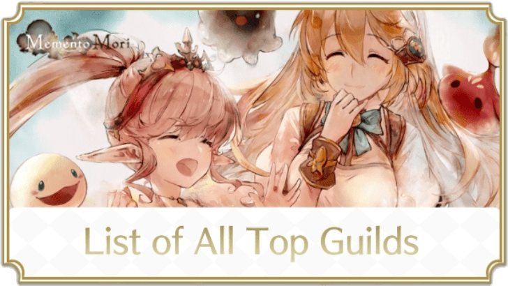 List of All Top Guilds Banner - MementoMori