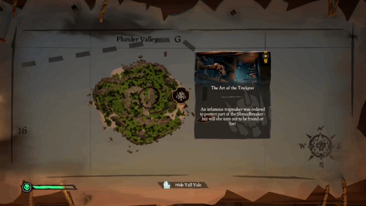 Sea of Thieves - The Art of the Trickster Tall Tale Map Location